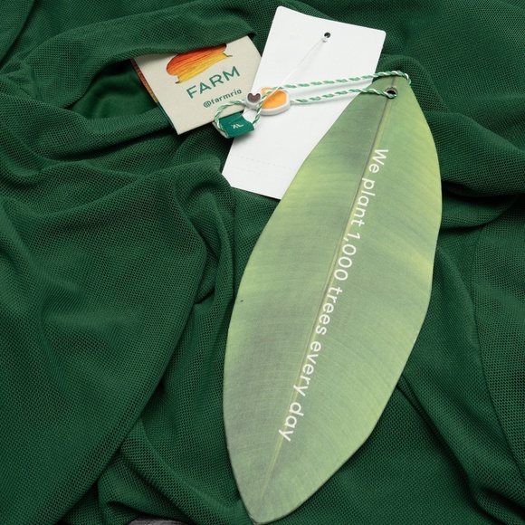 Farm Rio Deep Green Tulle Blouse Extra Large - Picture 6 of 10